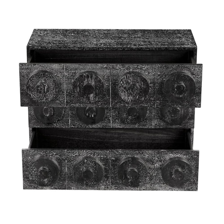 Noir Furniture Lego Sideboard with 3 Drawers