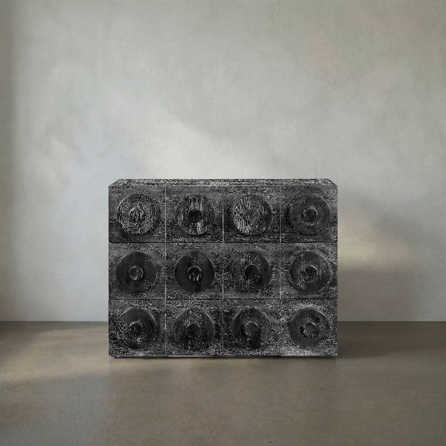 Noir Furniture Lego Sideboard with 3 Drawers