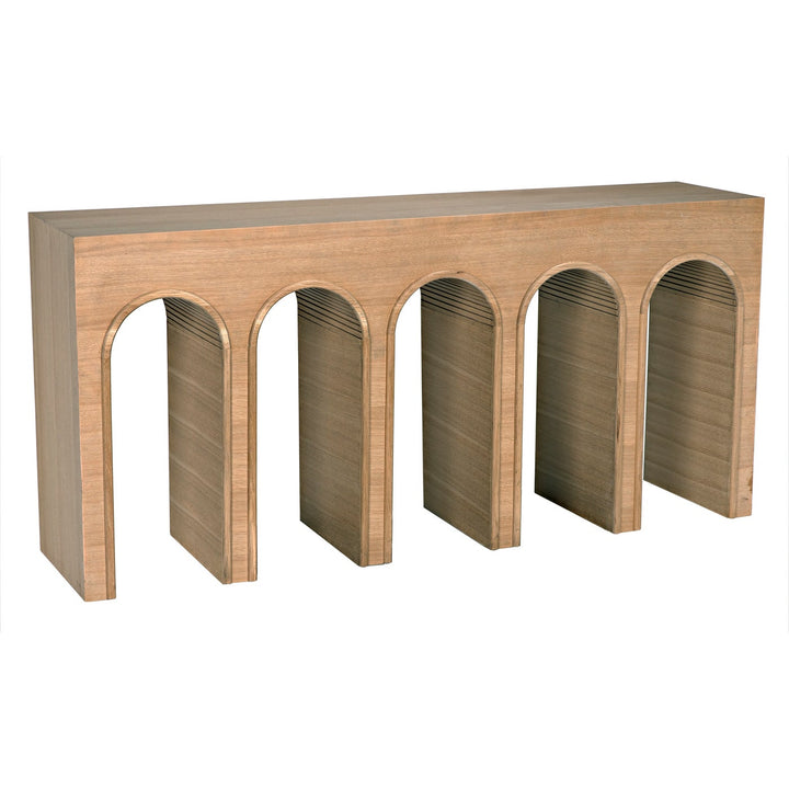 Enzo Console - White Oak-Noir-NOIR-GCON427WO-Console Tables-1-France and Son