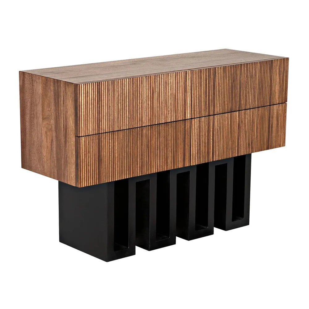 Sideboards & Credenzas Nova Sideboard - Dark Walnut with Matte Black