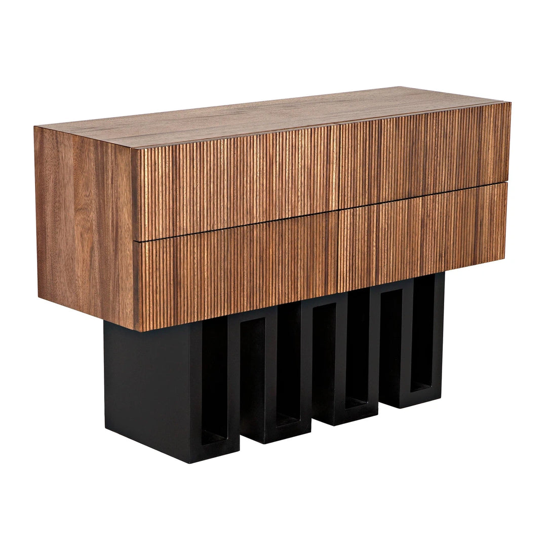 Nova Sideboard - Dark Walnut with Matte Black