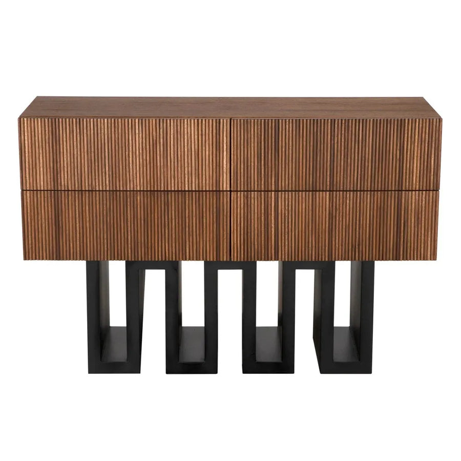 Sideboards & Credenzas Nova Sideboard - Dark Walnut with Matte Black