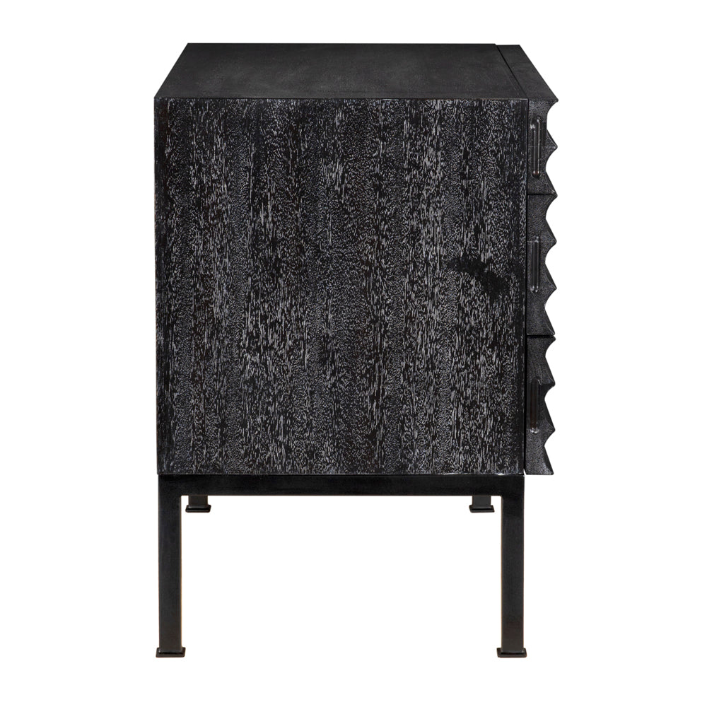 Arturo Bedside Chest, Black Walnut