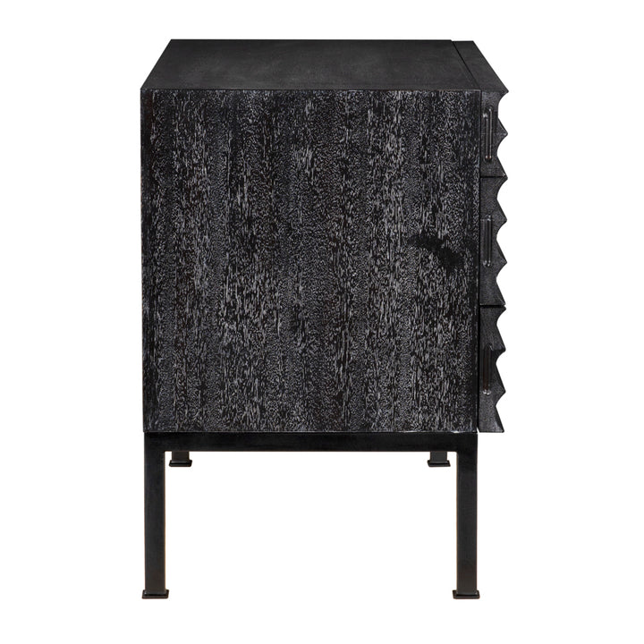 Arturo Bedside Chest, Black Walnut