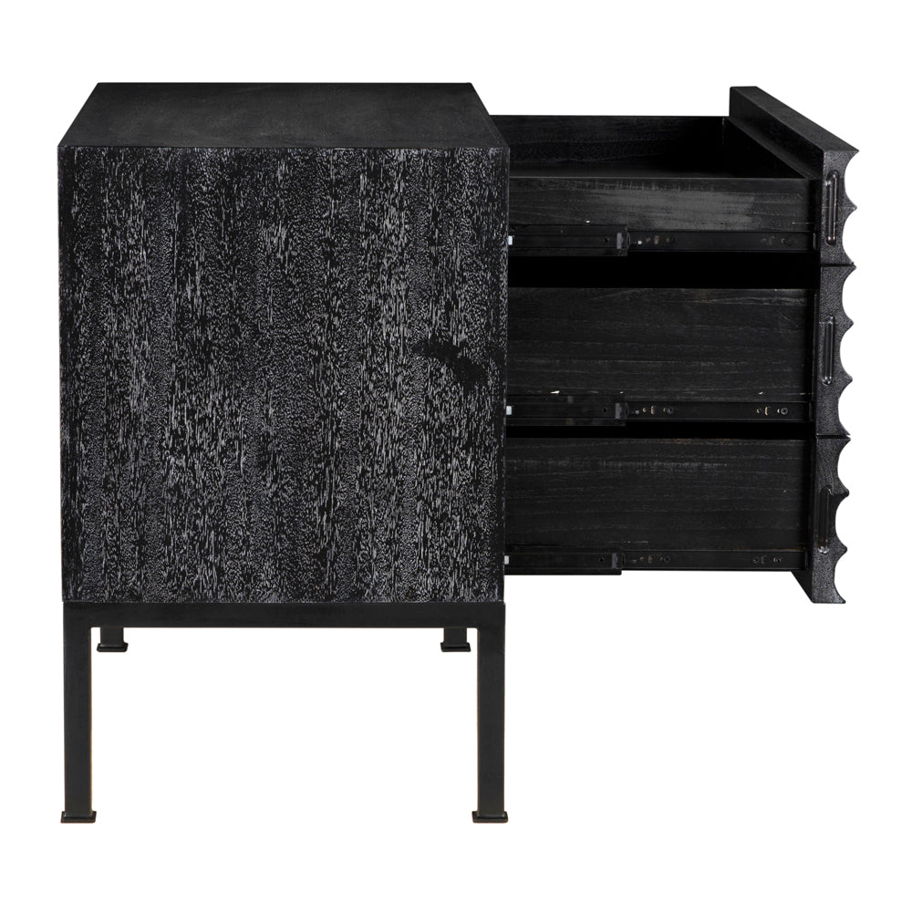 Arturo Bedside Chest, Black Walnut
