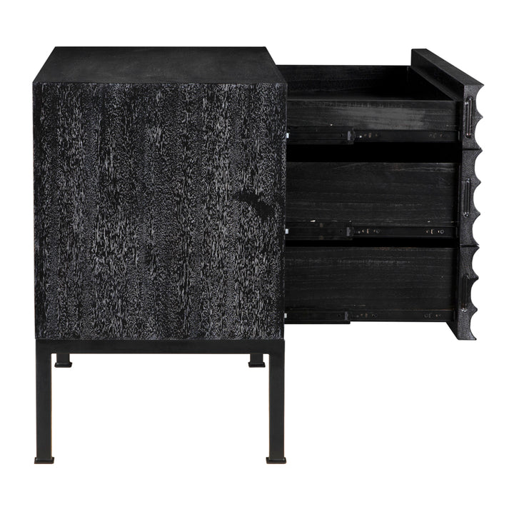 Arturo Bedside Chest, Black Walnut