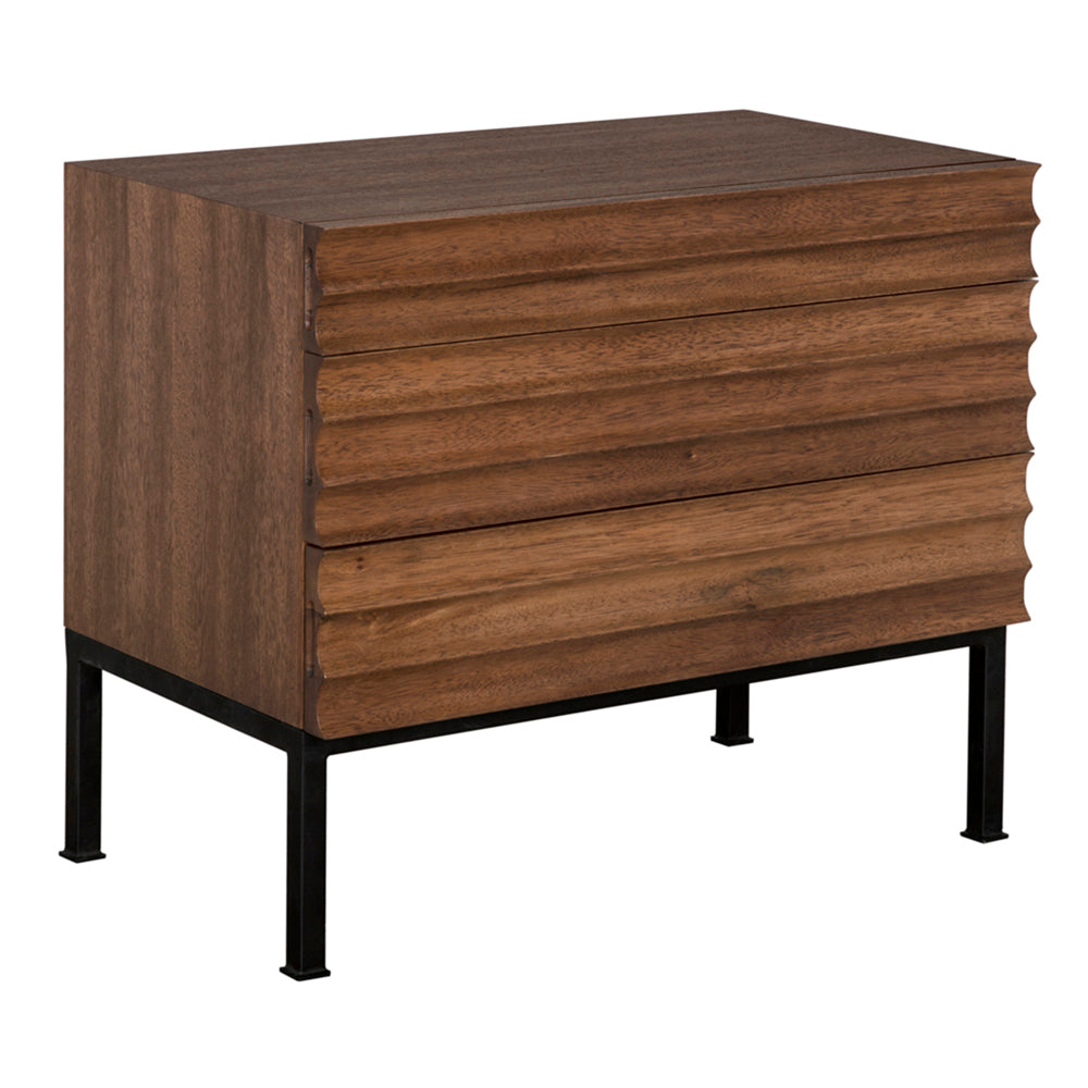 Nightstands Arturo Bedside Chest, Dark Walnut