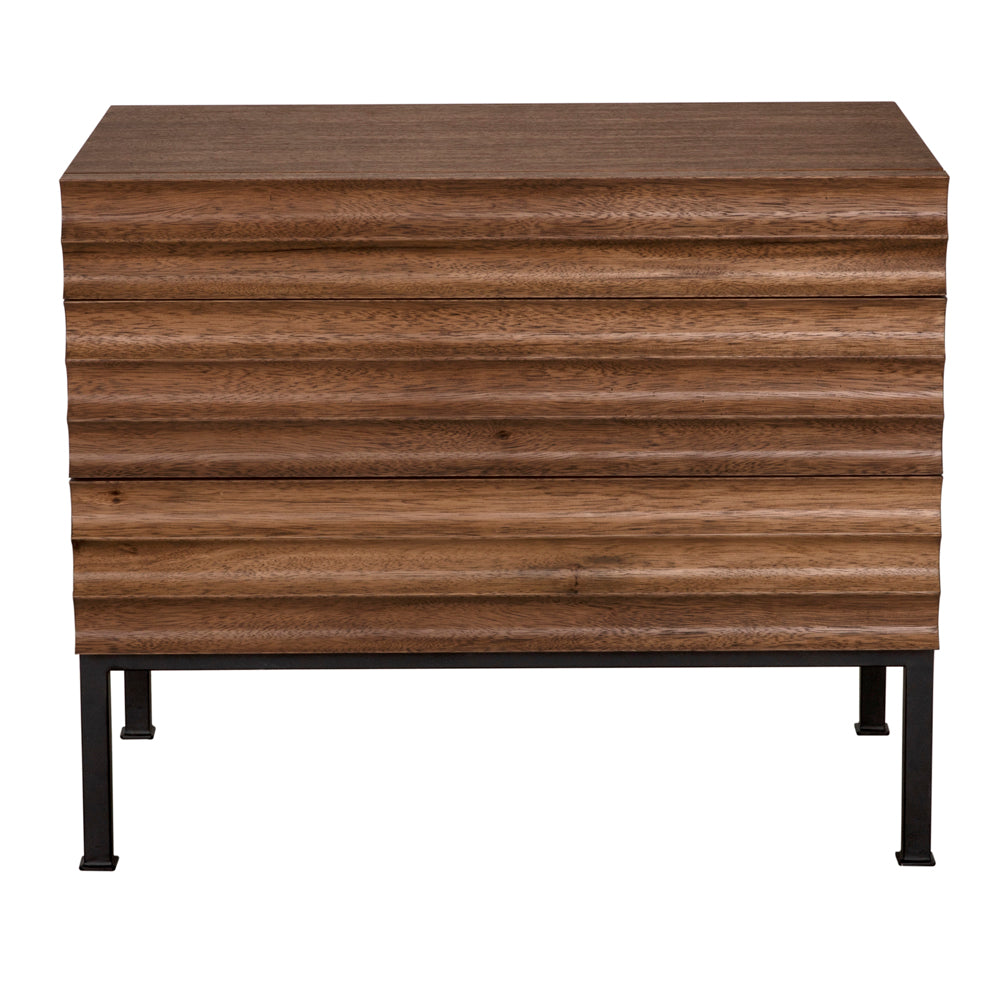 Nightstands Arturo Bedside Chest, Dark Walnut