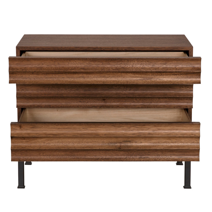 Nightstands Arturo Bedside Chest, Dark Walnut