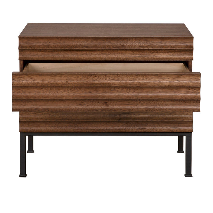 Arturo Bedside Chest, Dark Walnut