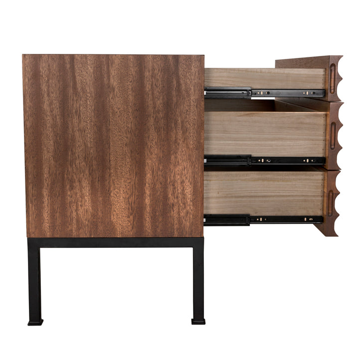 Nightstands Arturo Bedside Chest, Dark Walnut