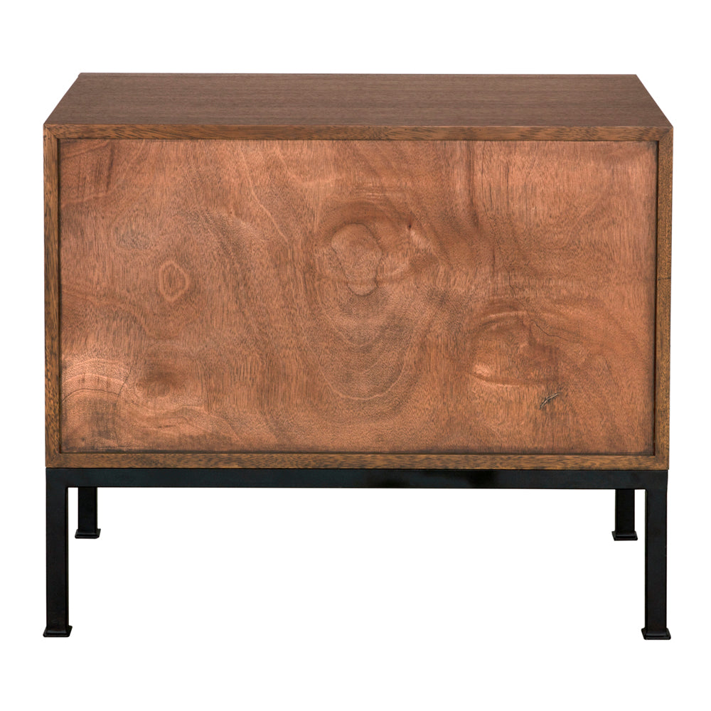 Arturo Bedside Chest, Dark Walnut