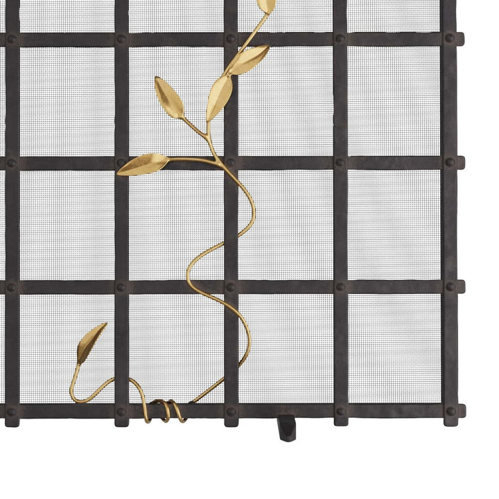 Fireplace Accessories Flow Fire Screen - Gold