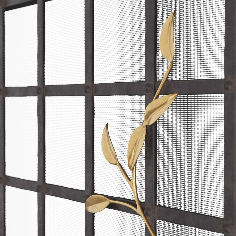 Flow Fire Screen - Gold