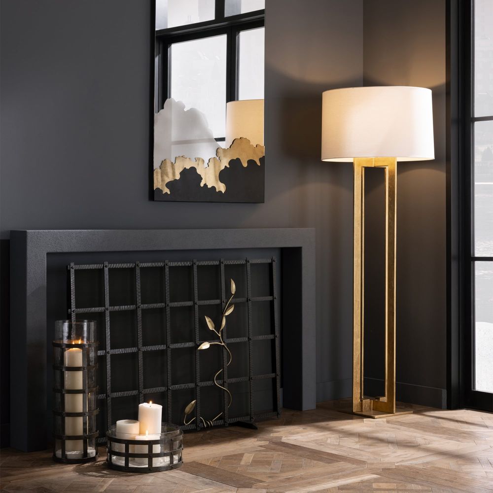 Fireplace Accessories Flow Fire Screen - Gold