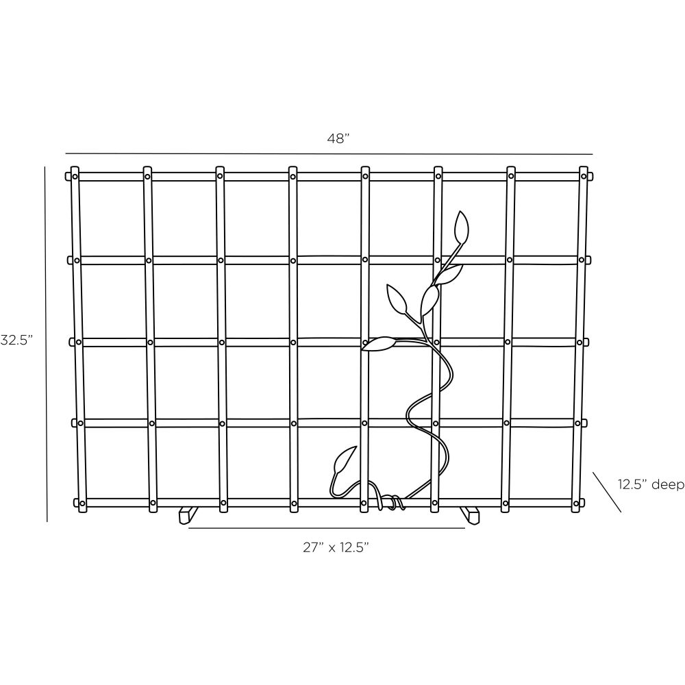 Flow Fire Screen - Gold