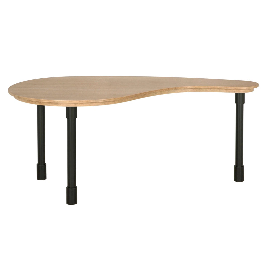 Emory Desk - Natural and Matte Black