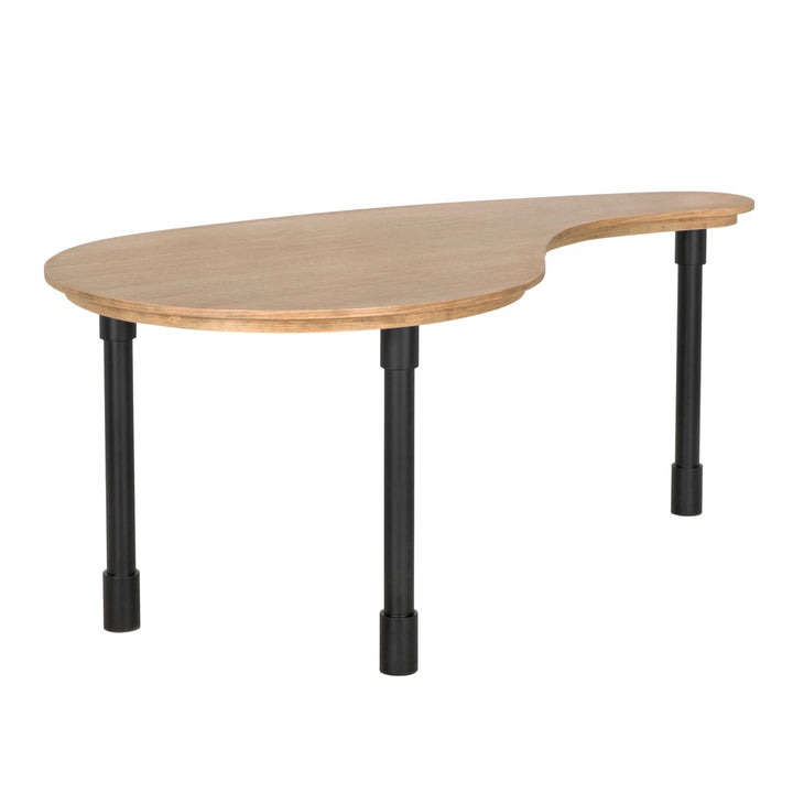 Emory Desk - Natural and Matte Black