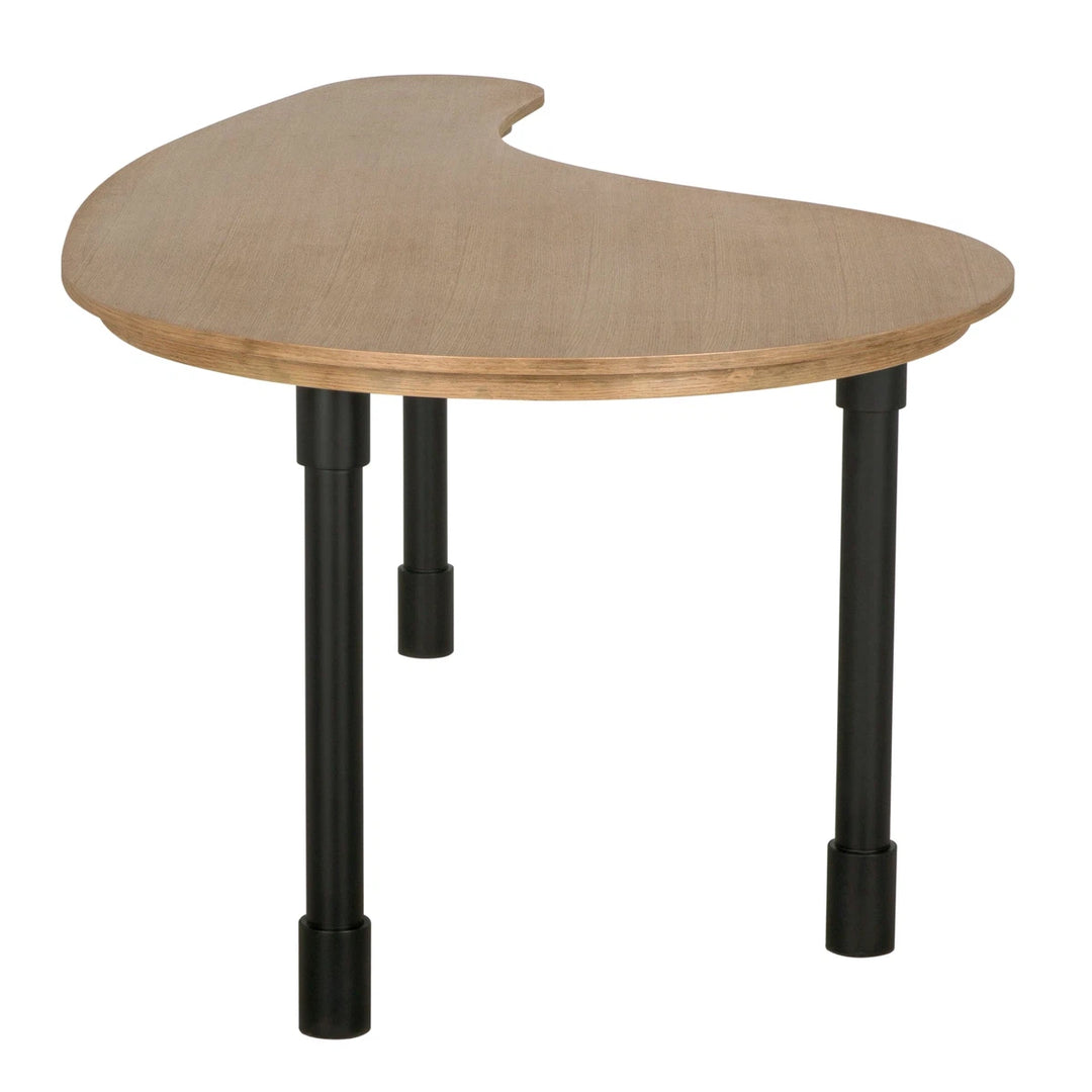 Emory Desk - Natural and Matte Black