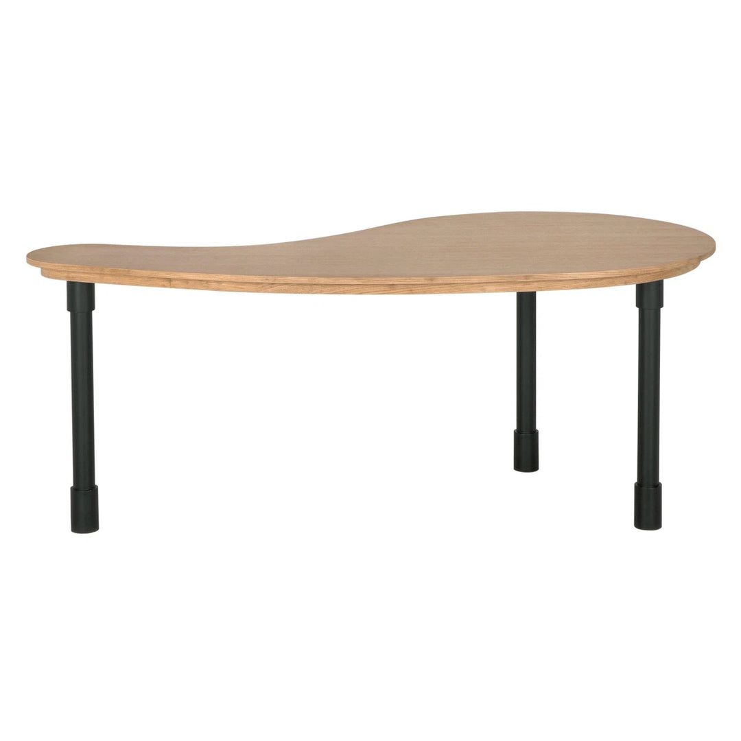 Emory Desk - Natural and Matte Black