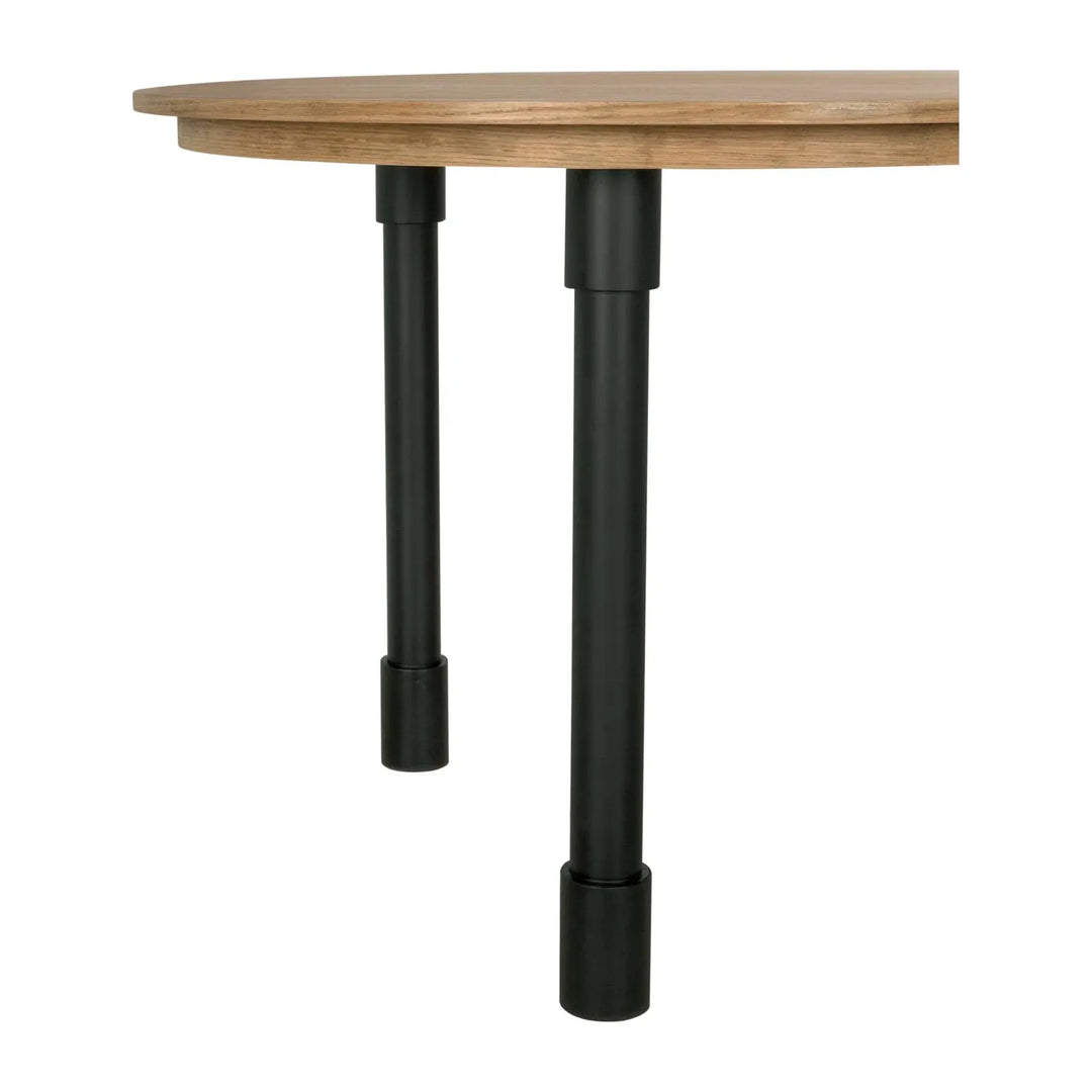 Emory Desk - Natural and Matte Black