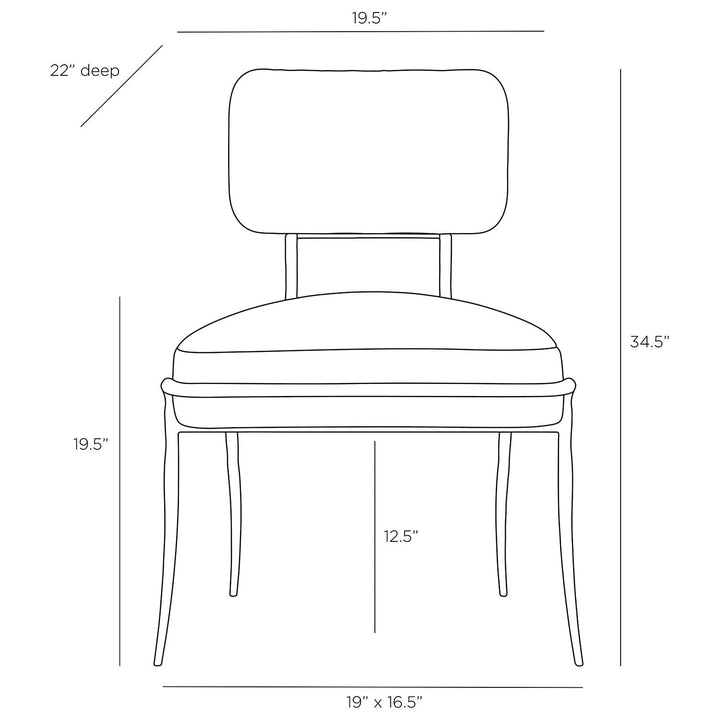 Mosquito Chair-Arteriors Home-ARTERIORS-GDFRI01-Dining Chairs-6-France and Son