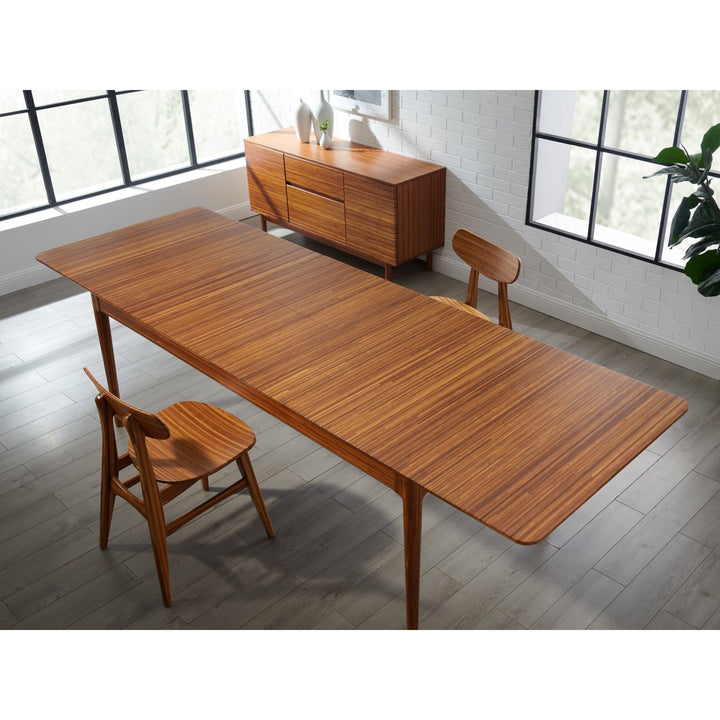 Erikka 110" Double-Leaves Extension Dining Table - Amber