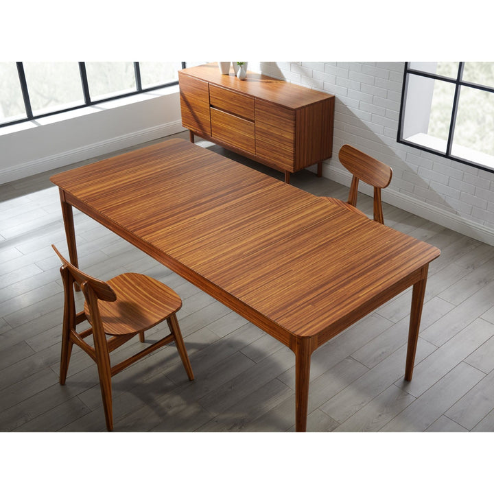 Erikka 110" Double-Leaves Extension Dining Table - Amber