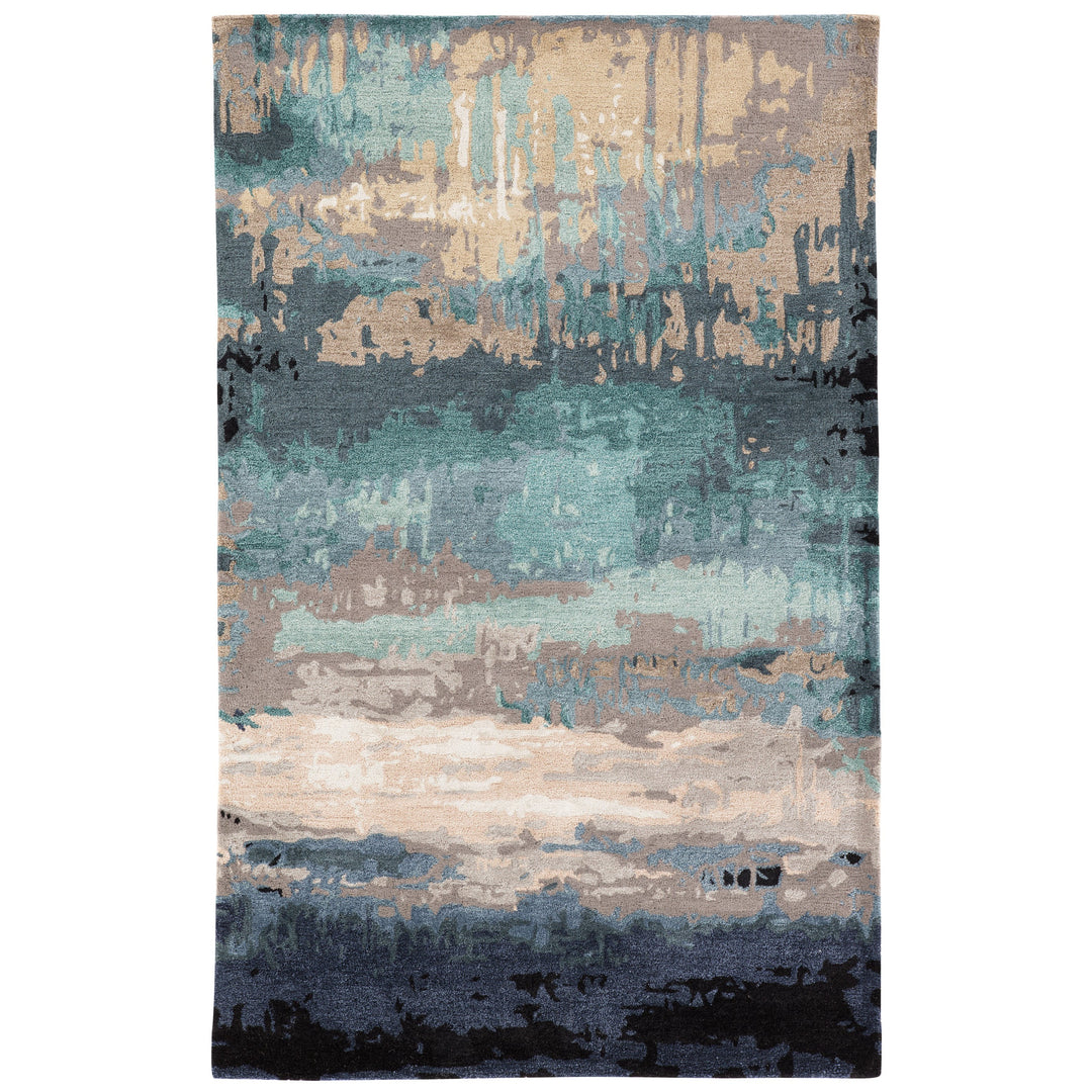 Jaipur Living Benna Handmade Abstract Blue/ Gray Area Rug (8'X11')