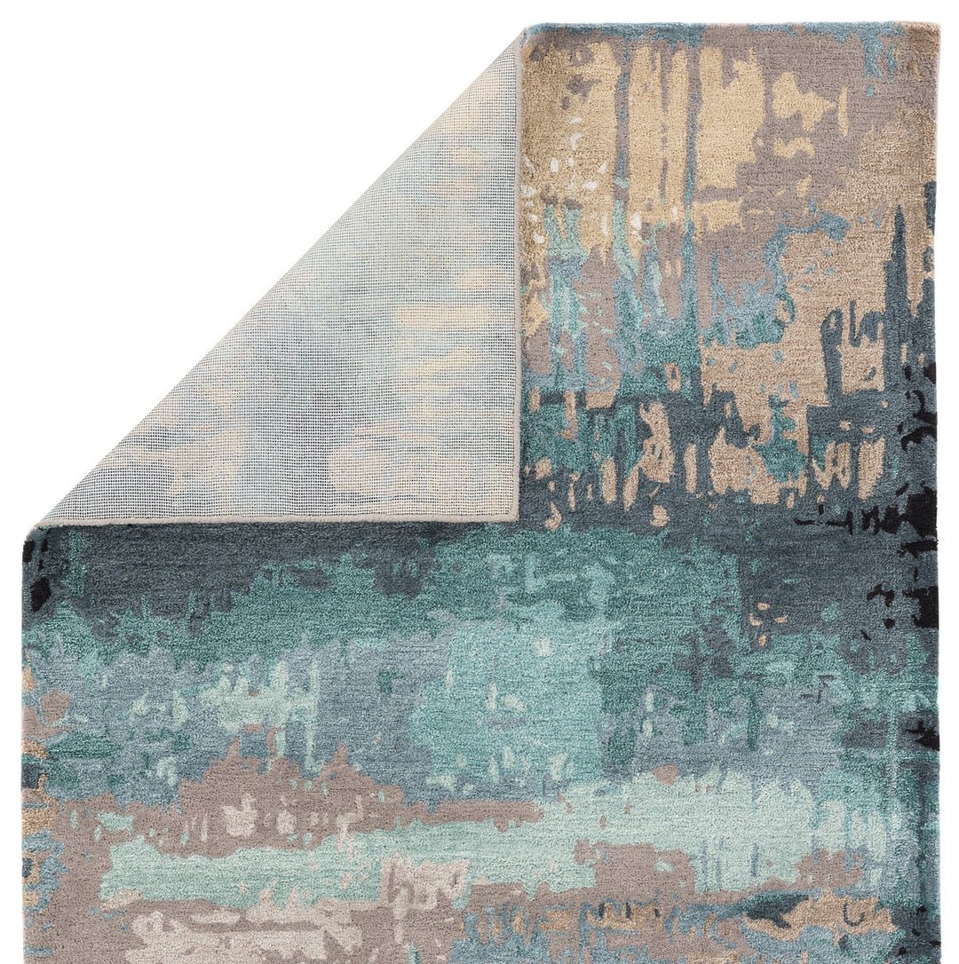 Jaipur Living Benna Handmade Abstract Blue/ Gray Area Rug (5'X8')