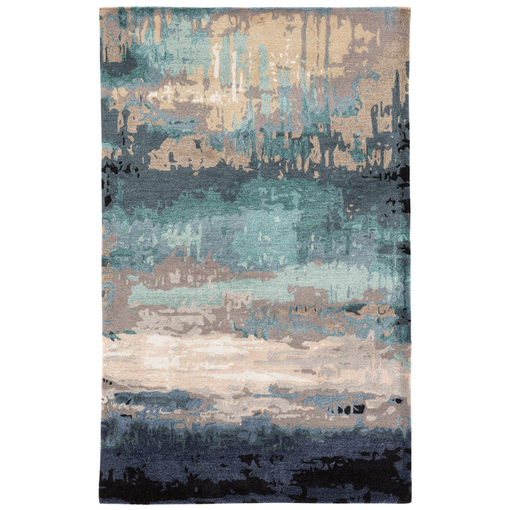 Jaipur Living Benna Handmade Abstract Blue/ Gray Area Rug (5'X8')