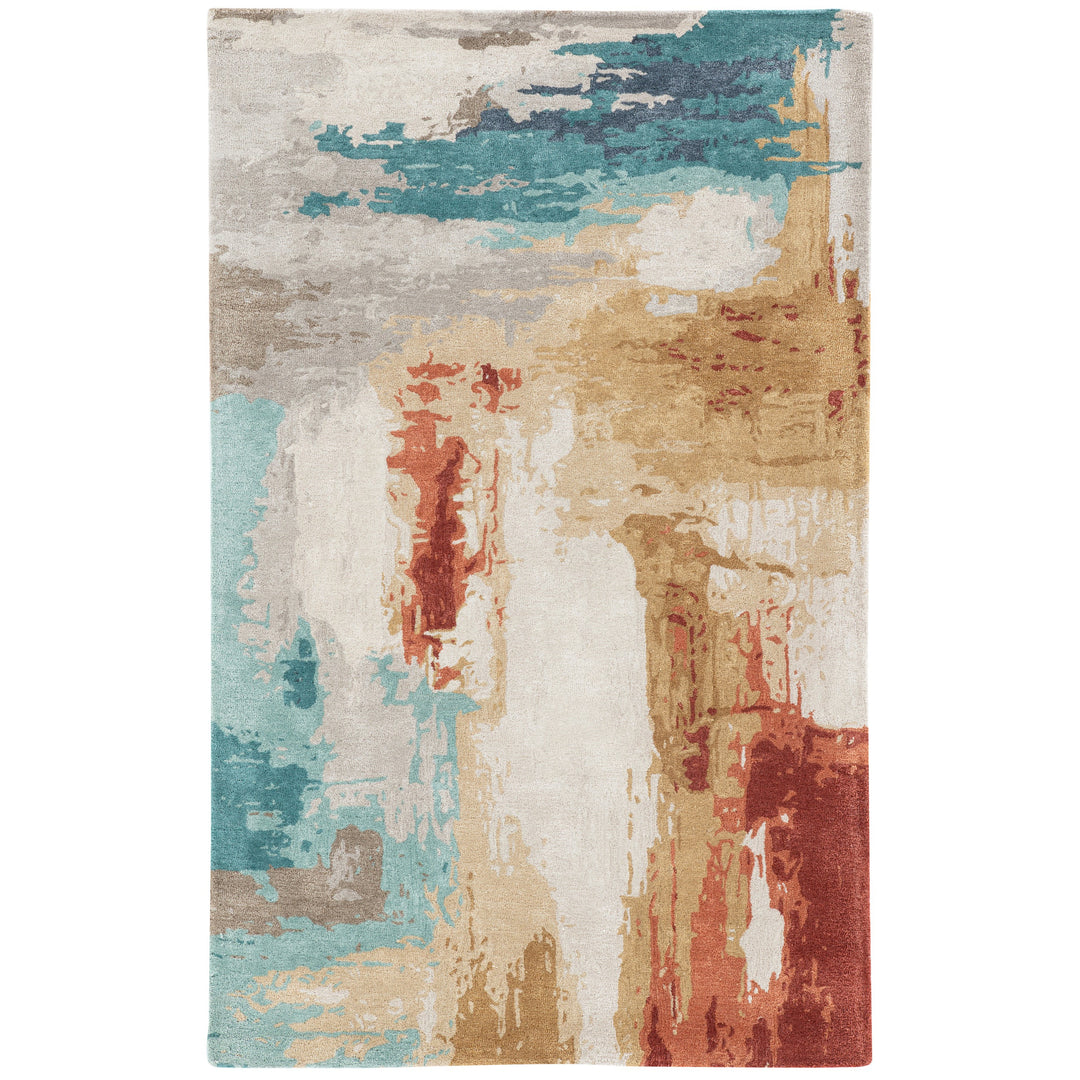 Jaipur Living Swisher Handmade Abstract Blue/ Red Area Rug (2'X3')