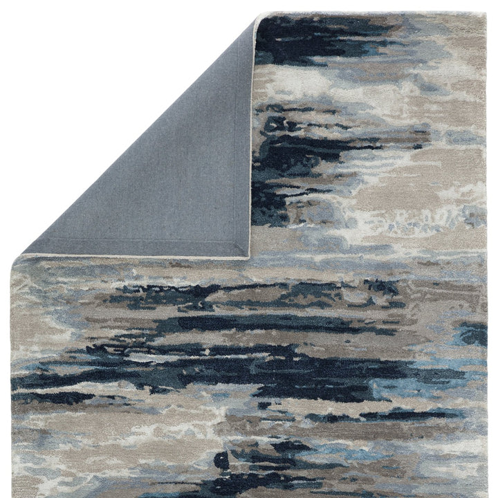 Jaipur Living Ryenn Handmade Abstract Dark Blue/ Gray Area Rug (10'X14')