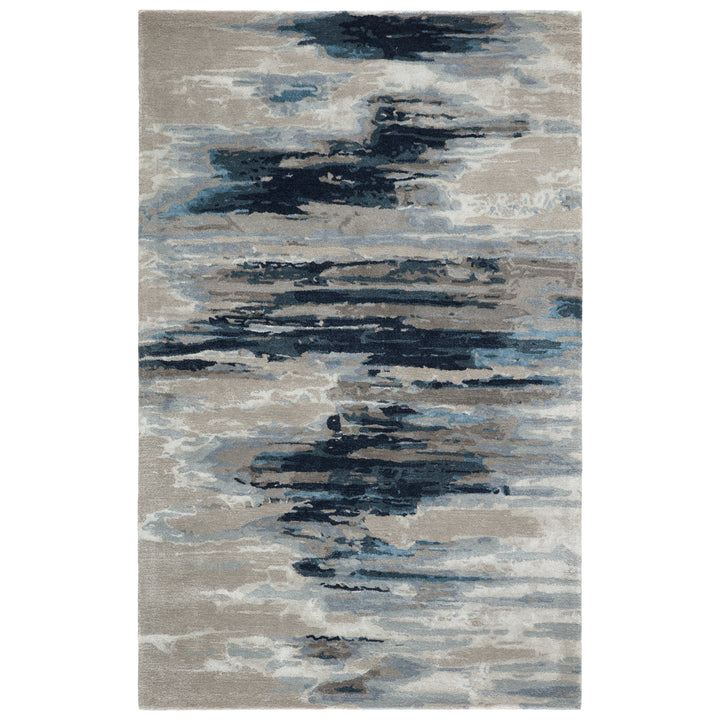 Jaipur Living Ryenn Handmade Abstract Dark Blue/ Gray Area Rug (10'X14')