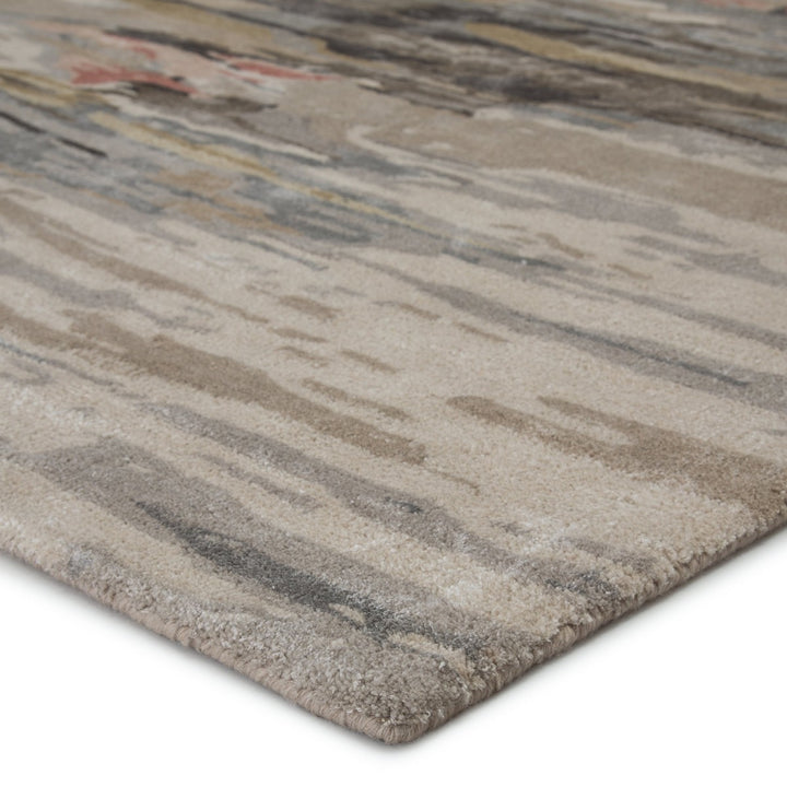 Ryenn Handmade Abstract Taupe/ Blush Area Rug (8'X11')