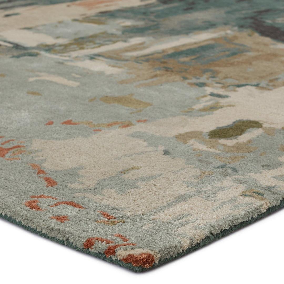 Jaipur Living Luella Handmade Abstract Green/ Gray Area Rug (10'X14')