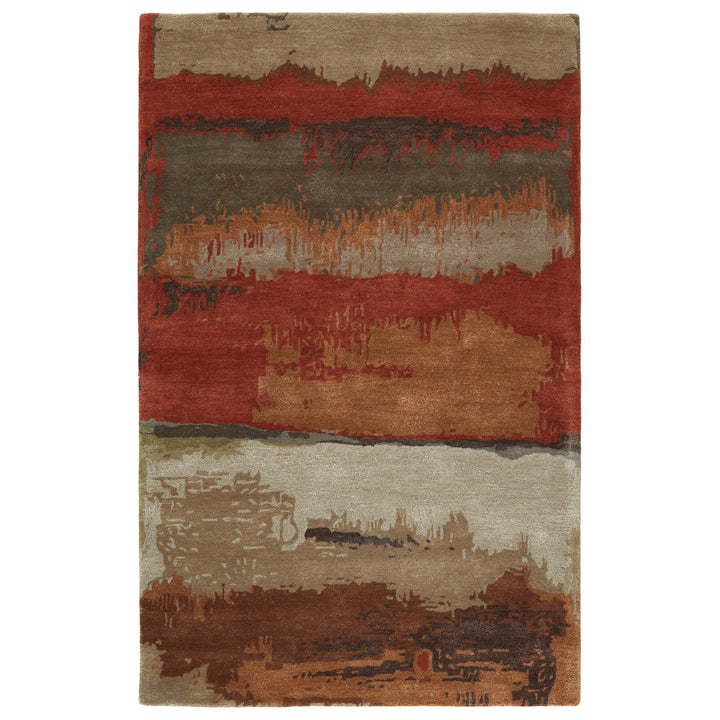 Jaipur Living Juna Handmade Abstract Red/ Brown Area Rug (9'X12')