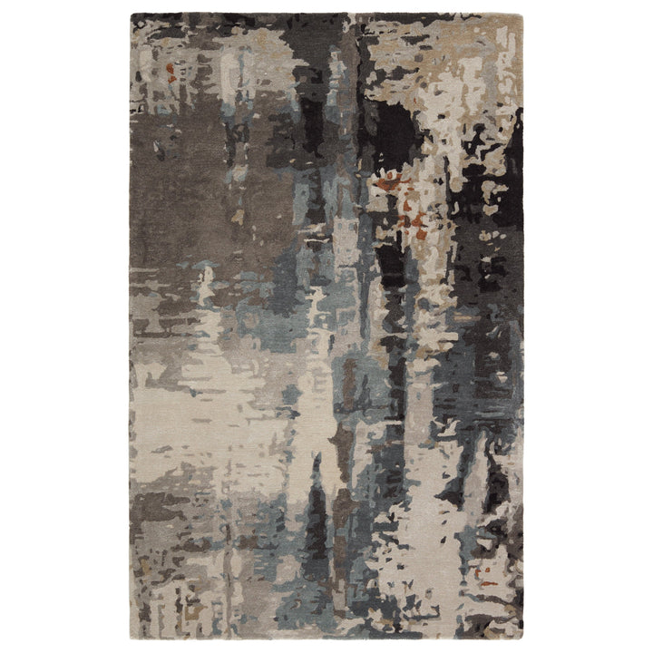 Jaipur Living Matcha Handmade Abstract Gray/ Black Area Rug (8'X11')