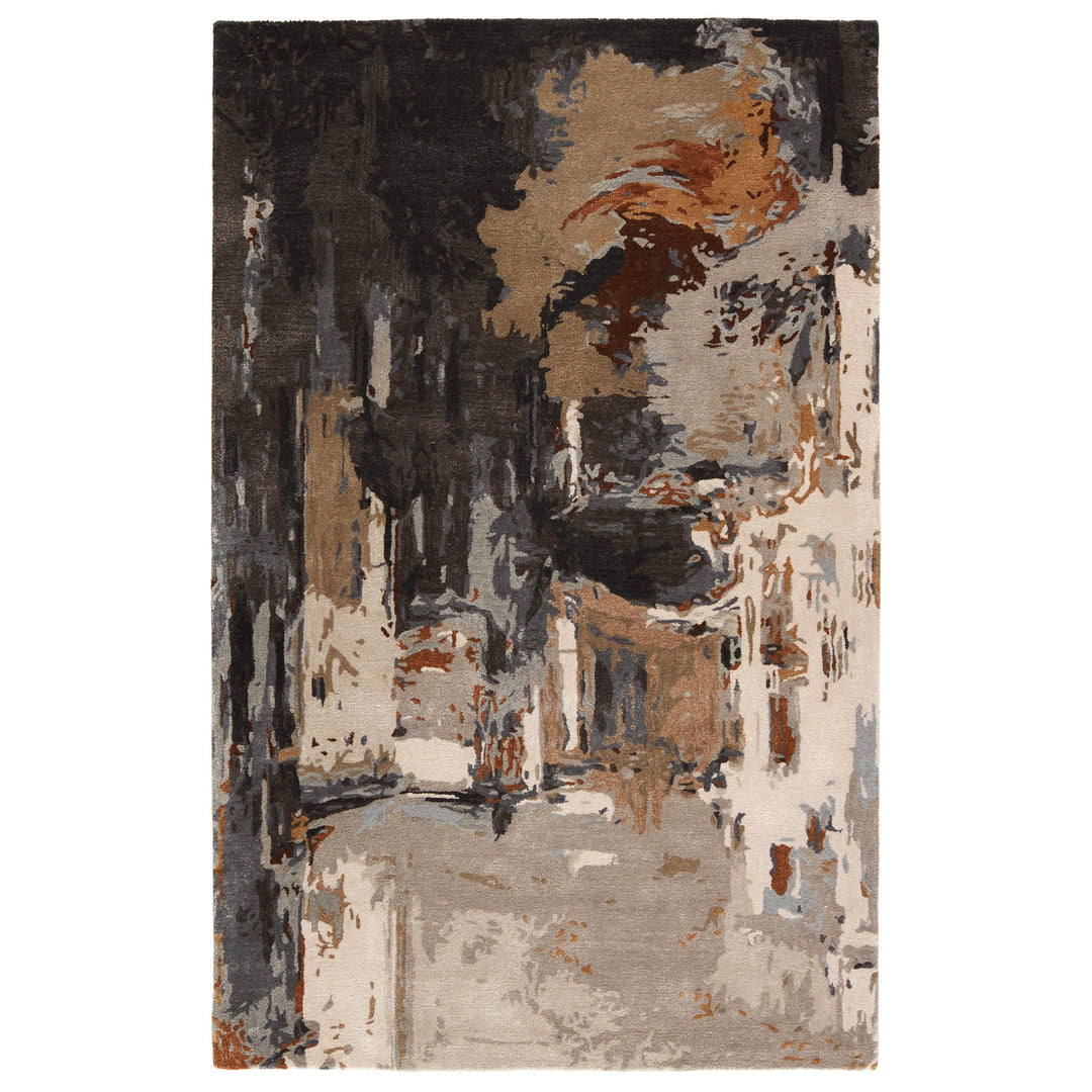 Jaipur Living Luella Handmade Abstract Brown/ Gray Area Rug (9'X12')