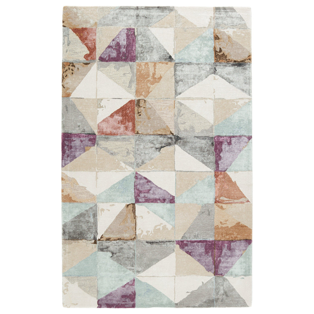 Jaipur Living Ruban Handmade Geometric Purple/ Beige Area Rug (8'X11')