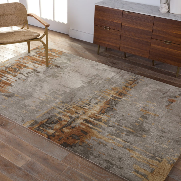 Jaipur Living Prause Handmade Abstract Gray/ Bronze Area Rug (8'X11')