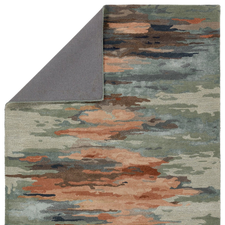 Jaipur Living Ryenn Handmade Abstract Sage/ Peach Area Rug (5'X8')