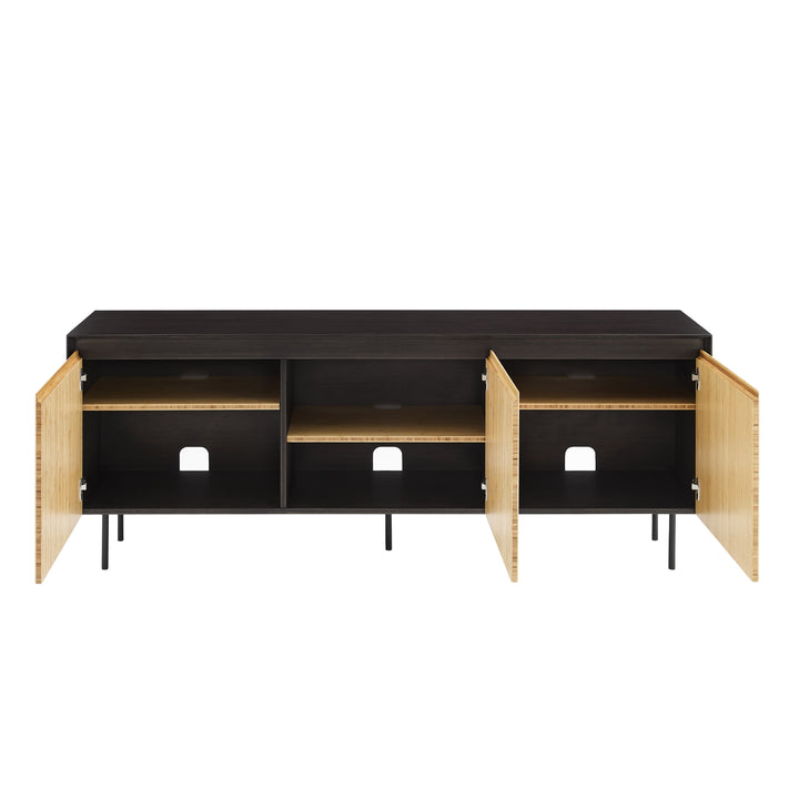 Hanna Console Sideboard - Caviar/Wheat