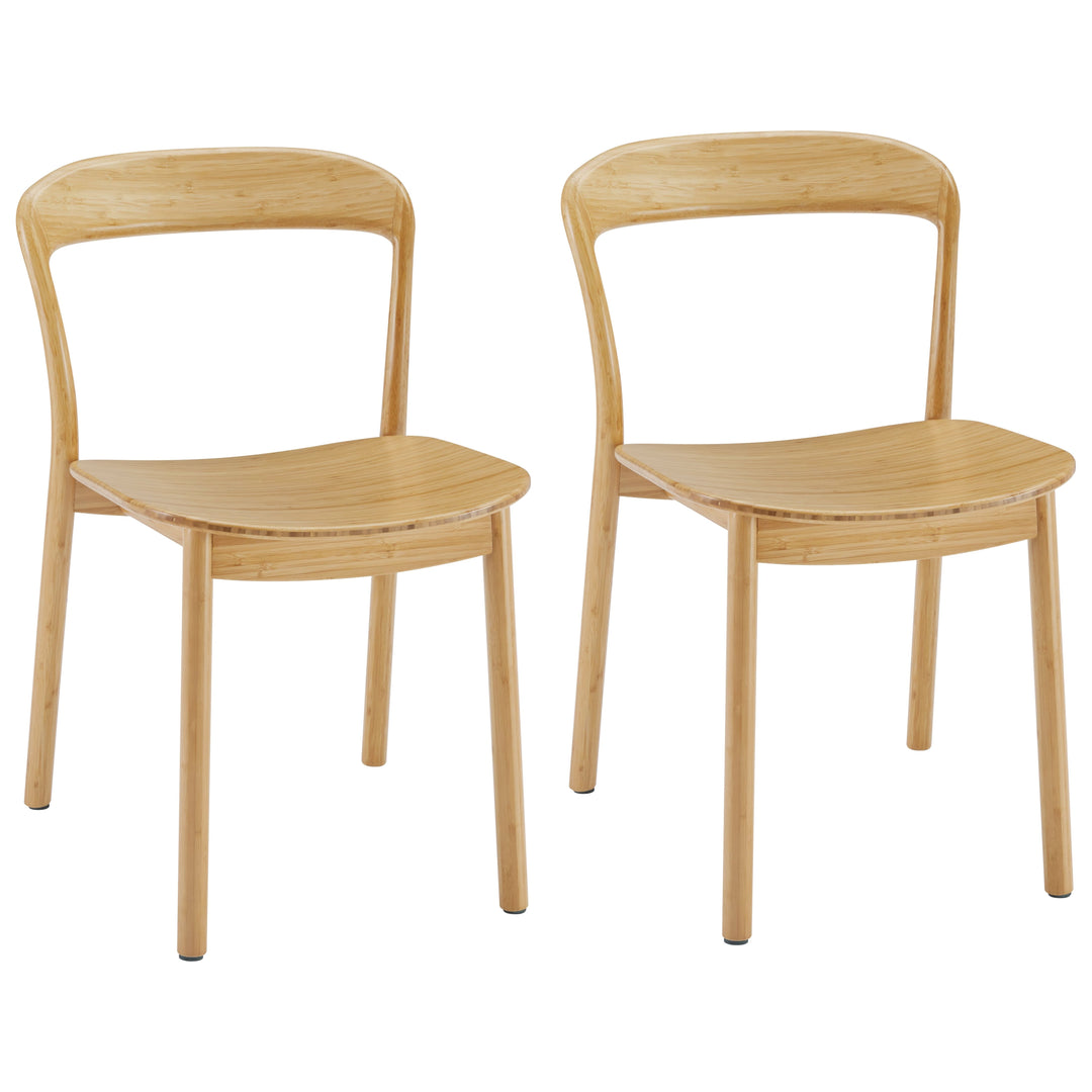 Hanna Dining Chair Bamboo Seat - Wheat (Set of 2)