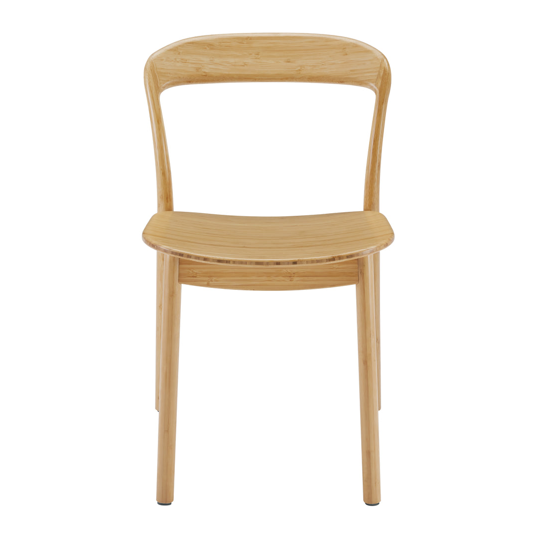 Hanna Dining Chair Bamboo Seat - Wheat (Set of 2)