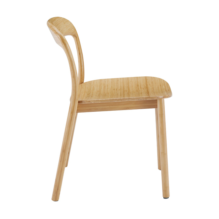 Hanna Dining Chair Bamboo Seat - Wheat (Set of 2)