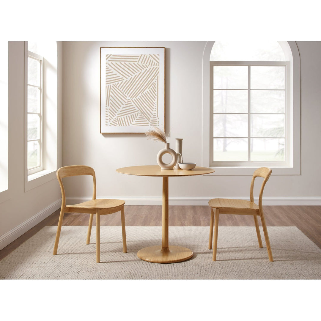 Hanna Dining Chair Bamboo Seat - Wheat (Set of 2)