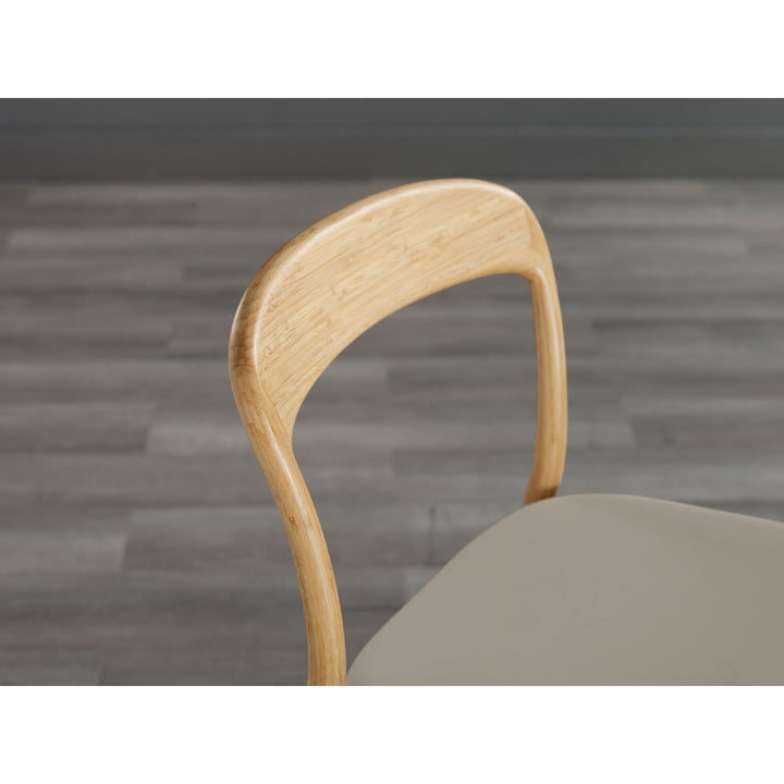 Hanna Dining Chair Leather Seat - Wheat (Set of 2)