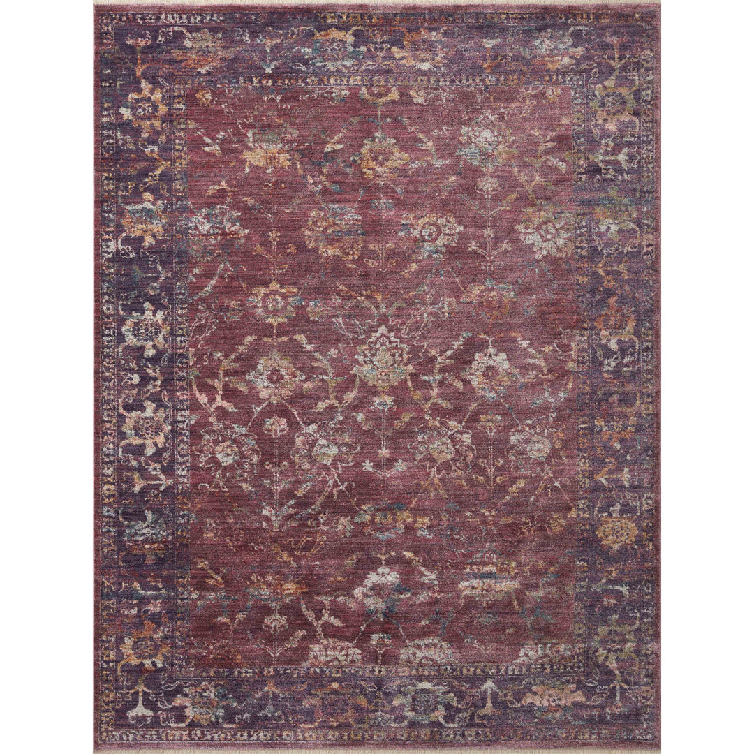 Loloi Giada Grape / Multi 2'-7" x 4' Accent Rug