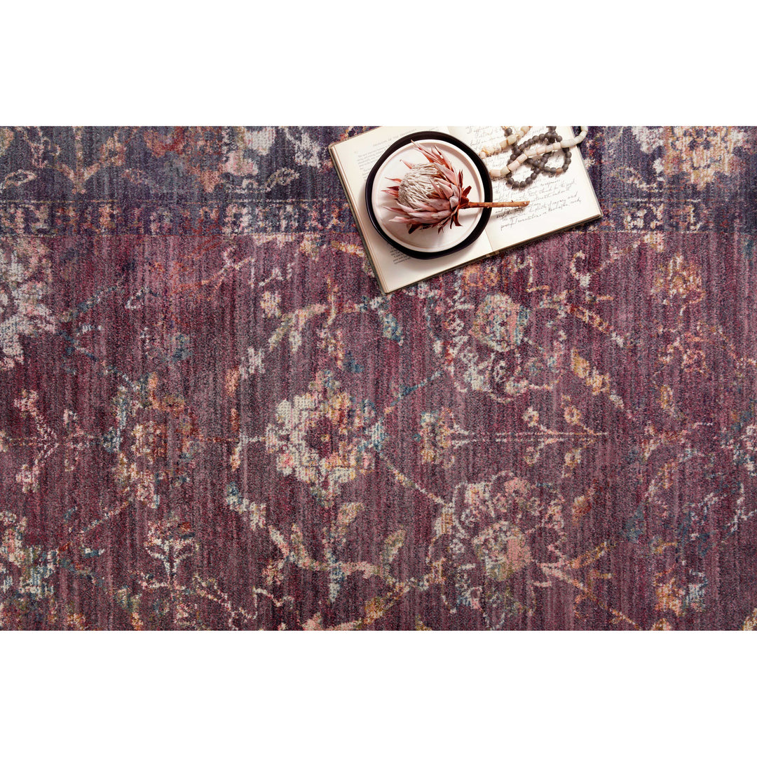 Loloi Giada Grape / Multi 2'-7" x 4' Accent Rug